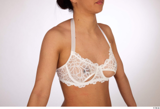 Jimena chest lingerie upper body white lace bra 0005.jpg